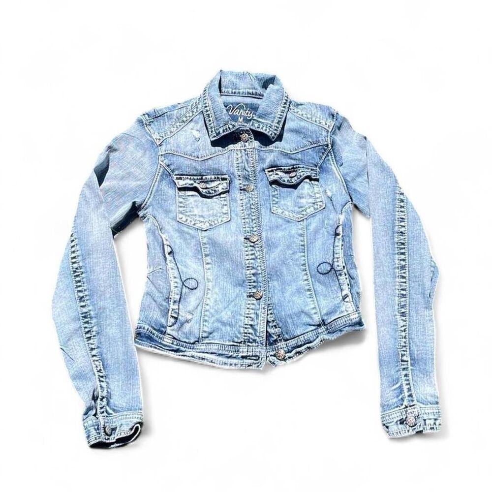 y2k Vanity-fair Women's Blue Jacket